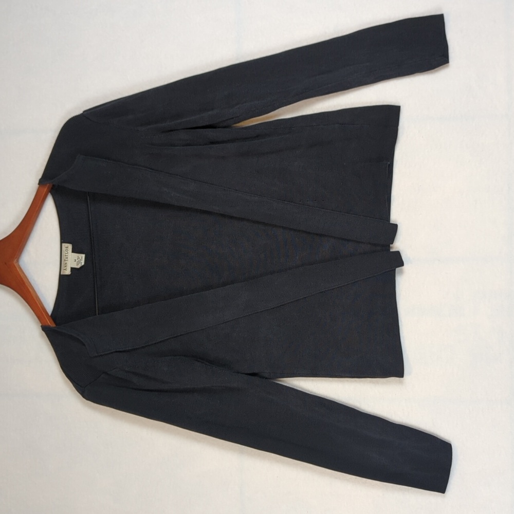 Ann Taylor Black Silk Cardigan